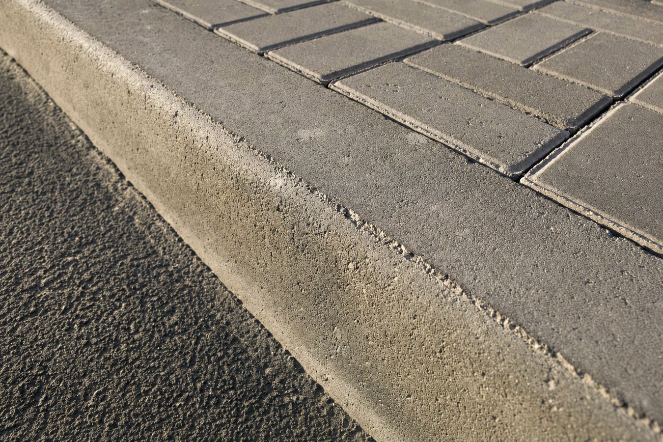 Concrete curbing and sidewalks